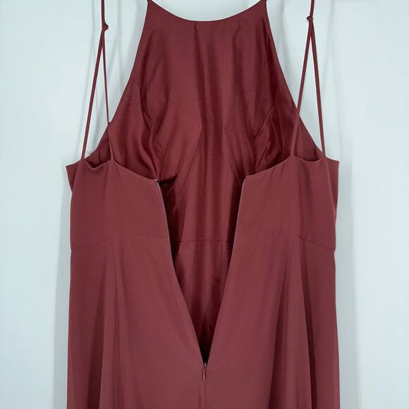 BHLDN Jenny Yoo Collection Kayla Dress Bridesmaids Maxi Gown Cinnamon Rose - Picture 11 of 15